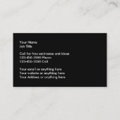 Garage, die Visitenkarten umgestaltet Visitenkarte (Rückseite)