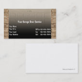 Garage Door Business Cards Visitenkarte (Vorne/Hinten)