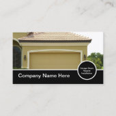 Garage Door Business Cards Visitenkarte (Vorderseite)