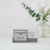 Garage Door Business Cards Visitenkarte (Stehend Vorderseite)