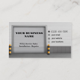 Garage Door Business Cards Visitenkarte