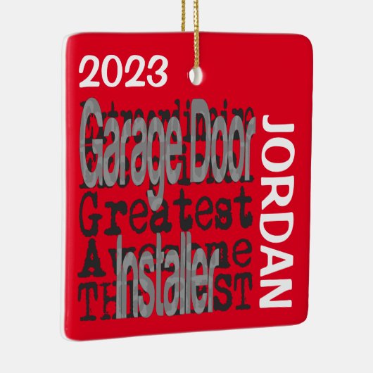 Garage Door Installer Extraordinaire CUSTOM Keramikornament (Rechts)