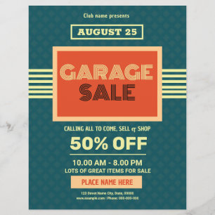 Garage-Flyer-Vorlage