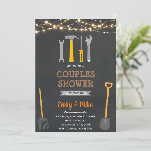 Garage Gartendusche Einladung (Stehend Vorderseite)