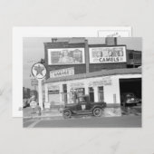 Garage & Gas Station, 1940 Postkarte (Vorne/Hinten)