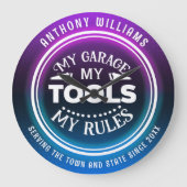 Garage Große Wanduhr (Vorderseite)