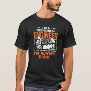 Garage Ich bin ein Maschinenbauingenieur, um Zeit  T-Shirt