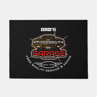 Garage Jeder Name öffnen Sie immer jedes Sprichwor Fußmatte