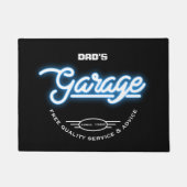 Garage jeglichen Neon-Effekt jedes Sprichwort Retr Fußmatte (Vorderseite)