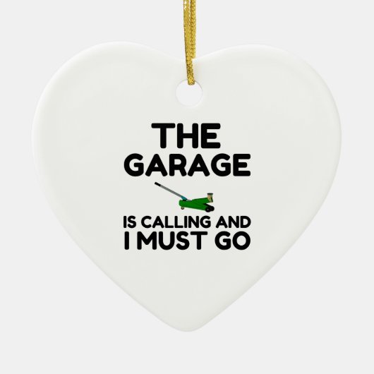 Garage Keramik Ornament (Vorne)