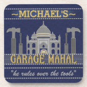 Garage Mahal lustiger individueller Name der Untersetzer (Vorderseite)