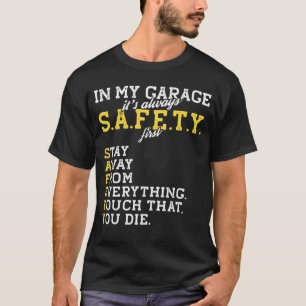 Garage Mechanische Sicherheit Erste Fahrt für eine T-Shirt