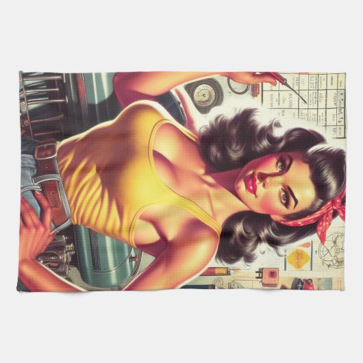 Garage Mechanisches Button Geschirrtuch (Horizontal)