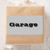 Garage Moving Labels in Grau (Insitu)