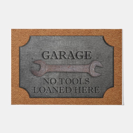 Garage No Tools Loaned Here Funny Fußmatte (Vorderseite)
