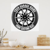 Garage- oder Autoreparatur-Poster Poster (Küche)