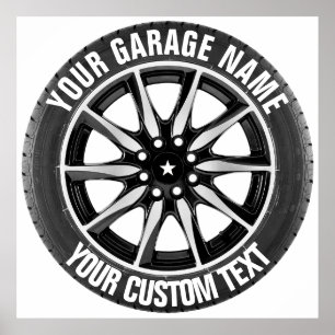 Garage- oder Autoreparatur-Poster Poster