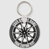 Garage oder Autoreparatur Schlüsselanhänger (Vorderseite)