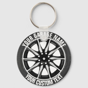 Garage oder Autoreparatur Schlüsselanhänger
