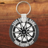 Garage oder Autoreparatur Schlüsselanhänger (Vorderseite)