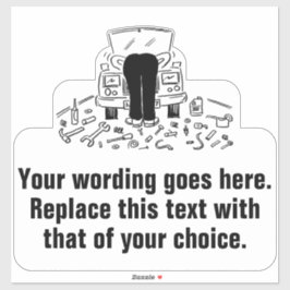 Garage- oder Fahrzeugservice Aufkleber