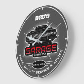 Garage oder irgendein Name des Vaters öffnen immer Große Wanduhr (Winkel)