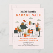 Garage Postkarte (Vorne/Hinten)