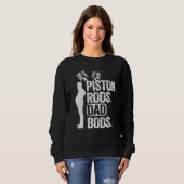 Garage Race Car Parts Mechanic Kolbenstange Rods a Sweatshirt (Vorne ganz)