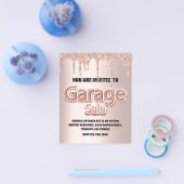 Garage Rose Blush Powder Glitzer Tropfen Flyer (Einzeln)