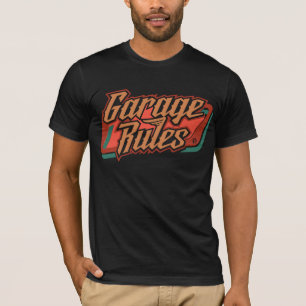 Garage Rules Neon 80er Achtziger T-Shirt