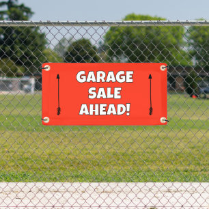 GARAGE SALE AHEAD Banner