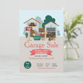 Garage Sale Ankündigung (Stehend Vorderseite)