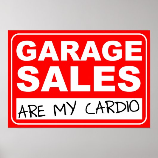 Garage Sale Cardio Poster (Vorne)