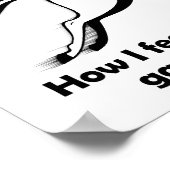 Garage Sale Charge Witziges Poster (Ecke)