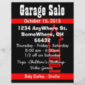 Garage Sale Flyer (Vorne)
