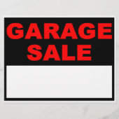 Garage Sale Flyer (Vorne)