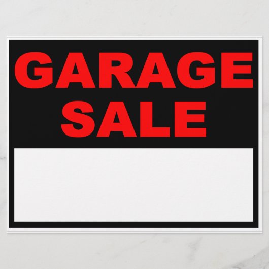 Garage Sale Flyer (Vorne)