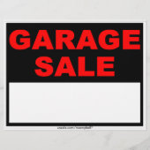 Garage Sale Flyer (Hinten)