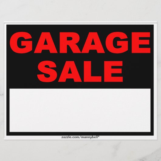 Garage Sale Flyer (Hinten)