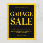 Garage Sale Flyer (Rückseite)
