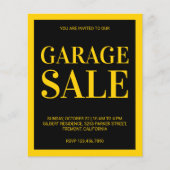 Garage Sale Flyer (Vorderseite)