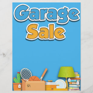 Garage Sale Flyer - 8 1/2" x 11" Vorlage