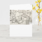 Garage Sale Grußkarte Karte (Gelbe Blume)