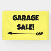 GARAGE SALE! Pfeil-Banner Banner (Horizontal)