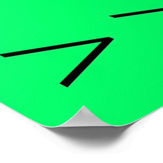 GARAGE SALE SIGN - Rechter Pfeil Poster (Ecke)