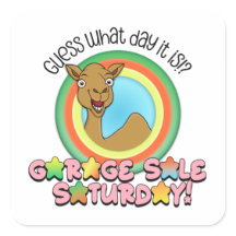 Garage Sale Stickers — Rate mal, was für ein Tag e