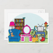 Garage Sale Stuff Postkarte (Vorne/Hinten)