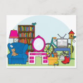 Garage Sale Stuff Postkarte (Vorderseite)