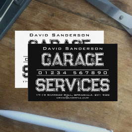 Garage Services Business Card Visitenkarte