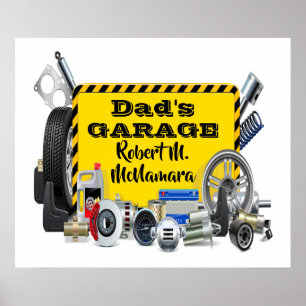 Garage Sign Poster